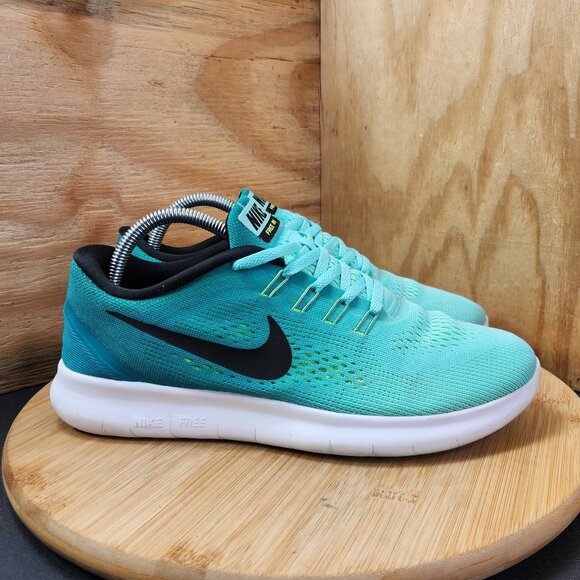 Nike Free RN 2018 Womens Blue Running Shoes Sneakers Size 9 - Picture 1 of 9
